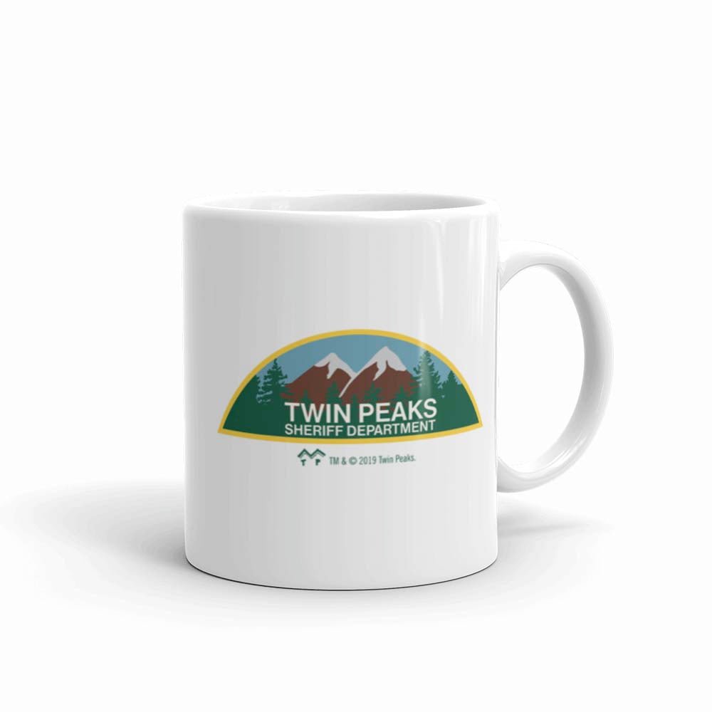 Twin Peaks Büro des Sheriffs Personalisierbar 11 Unzen Weiß Tasse