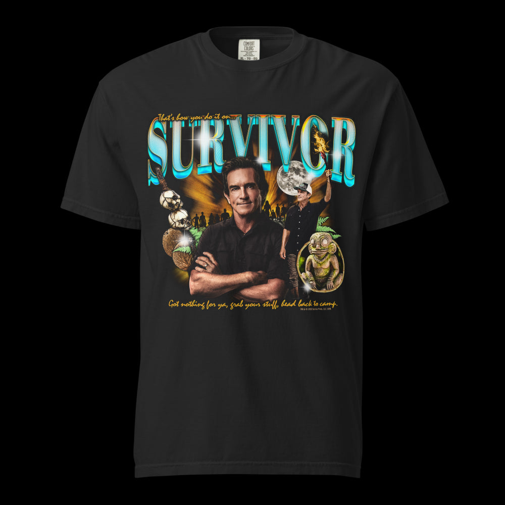 Survivor Jeff Heartthrob T-Shirt in Übergröße