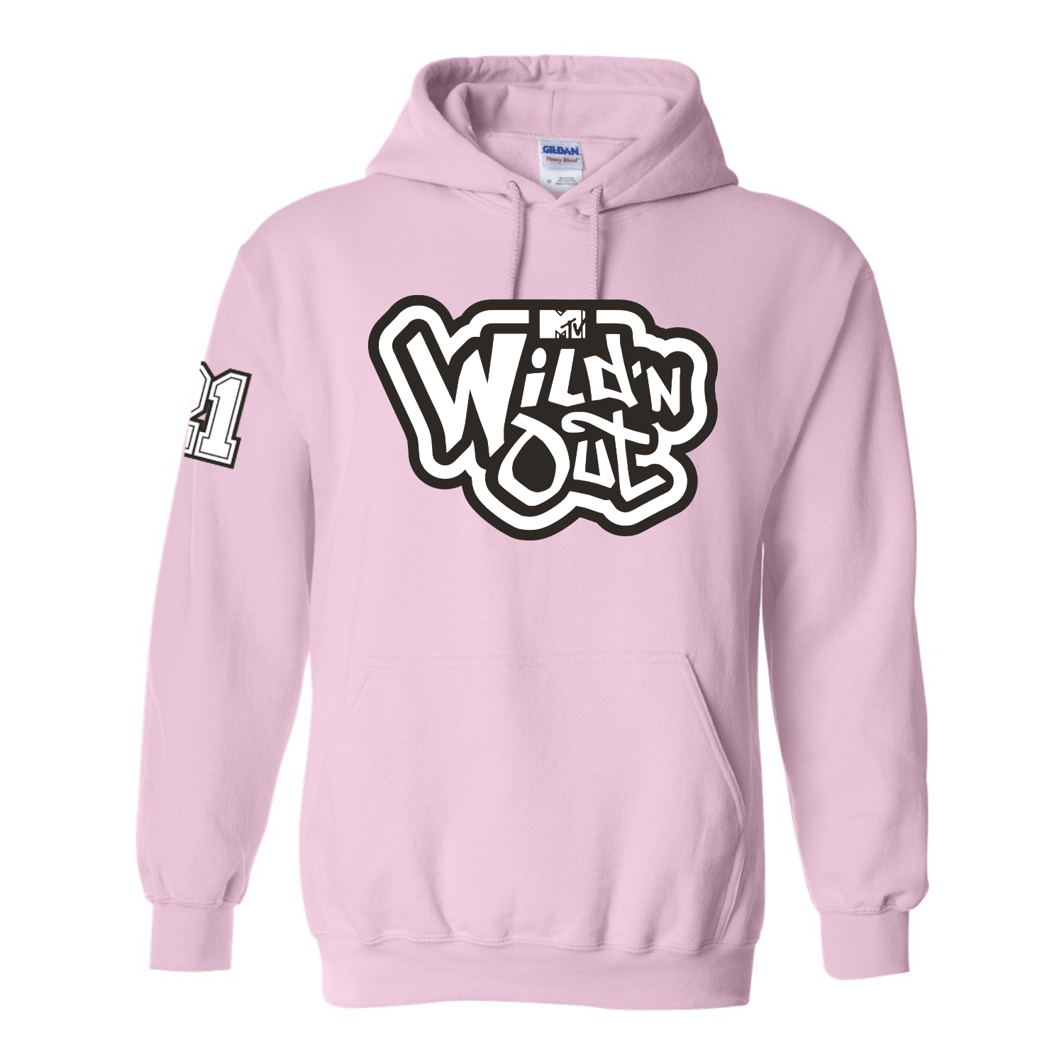 Wild 'N Out Logo Light Pink Hooded Sweatshirt - Paramount Shop