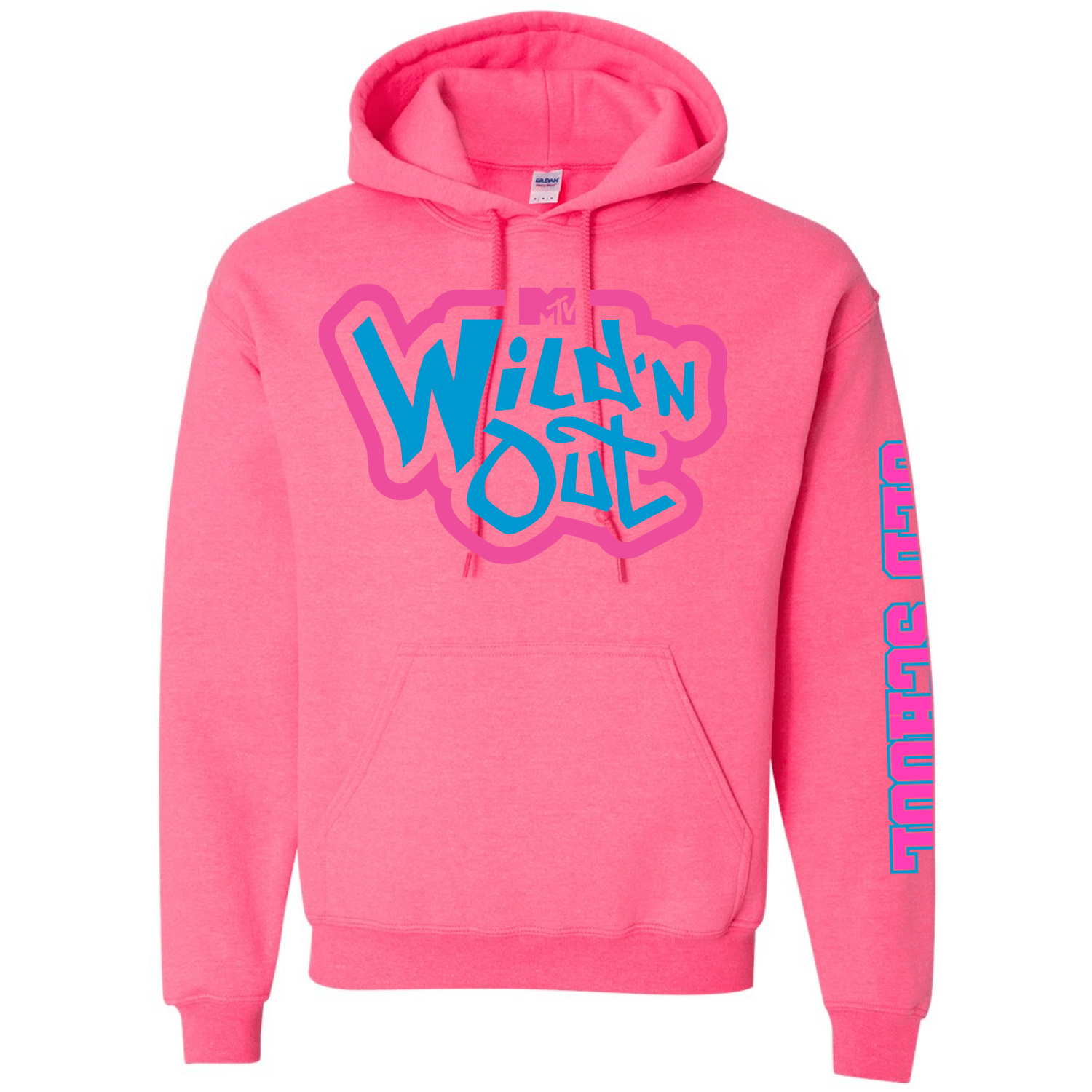 Wild 'N Out Neon Pink Old School Hooded Sweatshirt - Paramount Shop