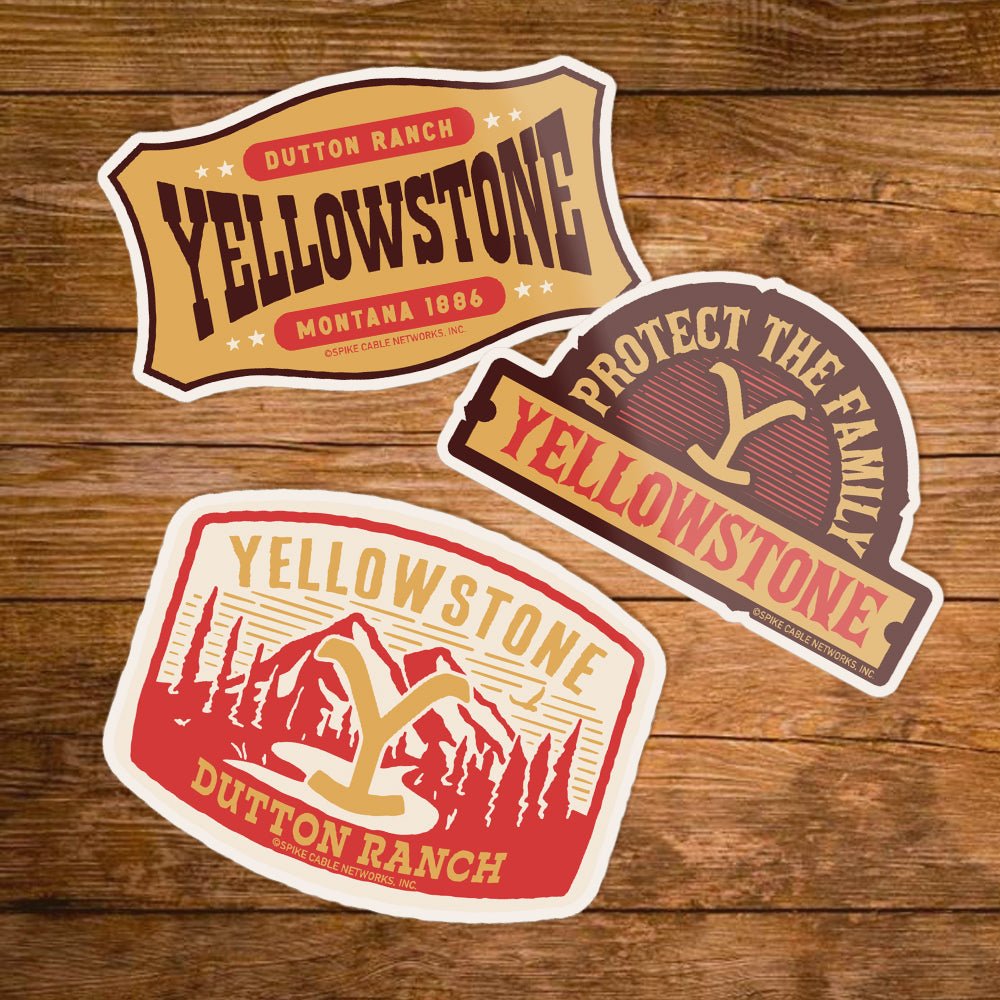 Yellowstone Assorted Patches Sticker Pack of 3 - Paramount Shop