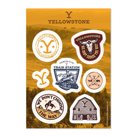 Yellowstone Badge Sticker Sheet - Paramount Shop