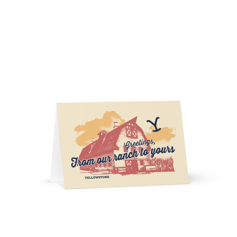 Yellowstone Barn Greeting Card - Paramount Shop