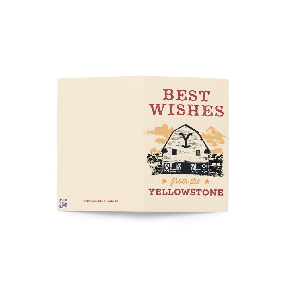 Yellowstone Best Wishes Greeting Card - Paramount Shop