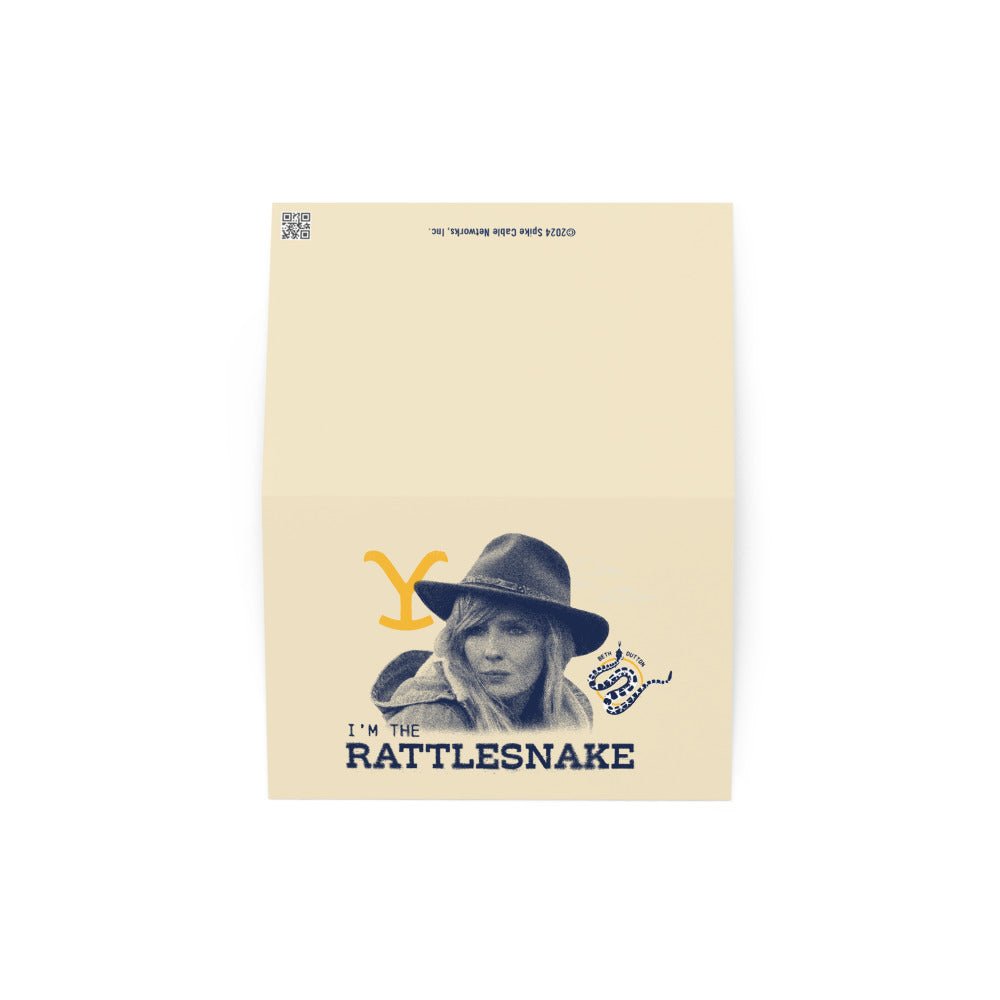 Yellowstone Beth Dutton I'm the Rattlesnake Greeting Card - Paramount Shop