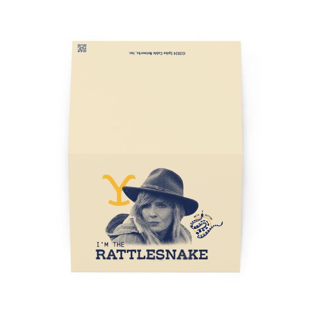 Yellowstone Beth Dutton I'm the Rattlesnake Greeting Card - Paramount Shop