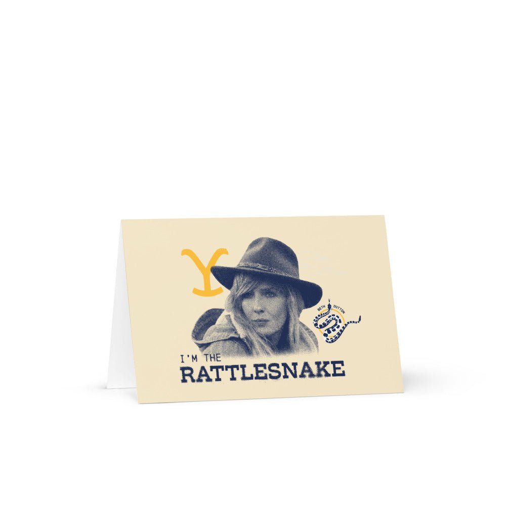 Yellowstone Beth Dutton I'm the Rattlesnake Greeting Card - Paramount Shop