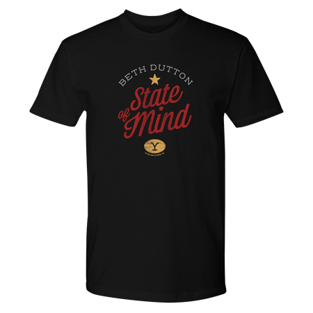 Yellowstone Beth Dutton State of Mind Adult Short Sleeve T - Shirt - Paramount Shop