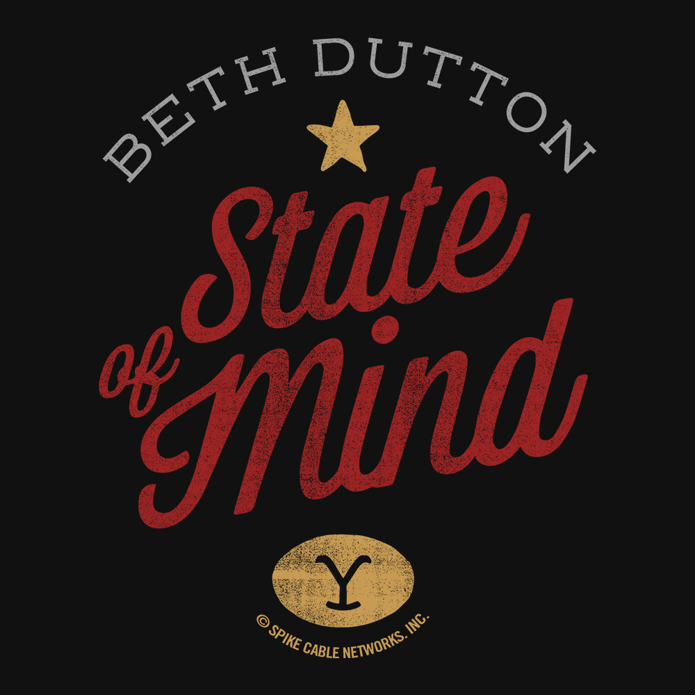 Yellowstone Beth Dutton State of Mind Women's Short Sleeve T - Shirt - Paramount Shop