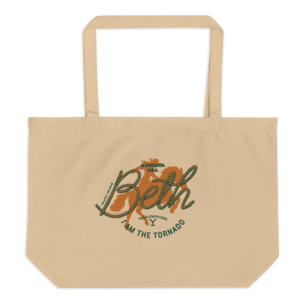 Yellowstone Beth Duttton I Am The Tornado Large Tote Bag - Paramount Shop