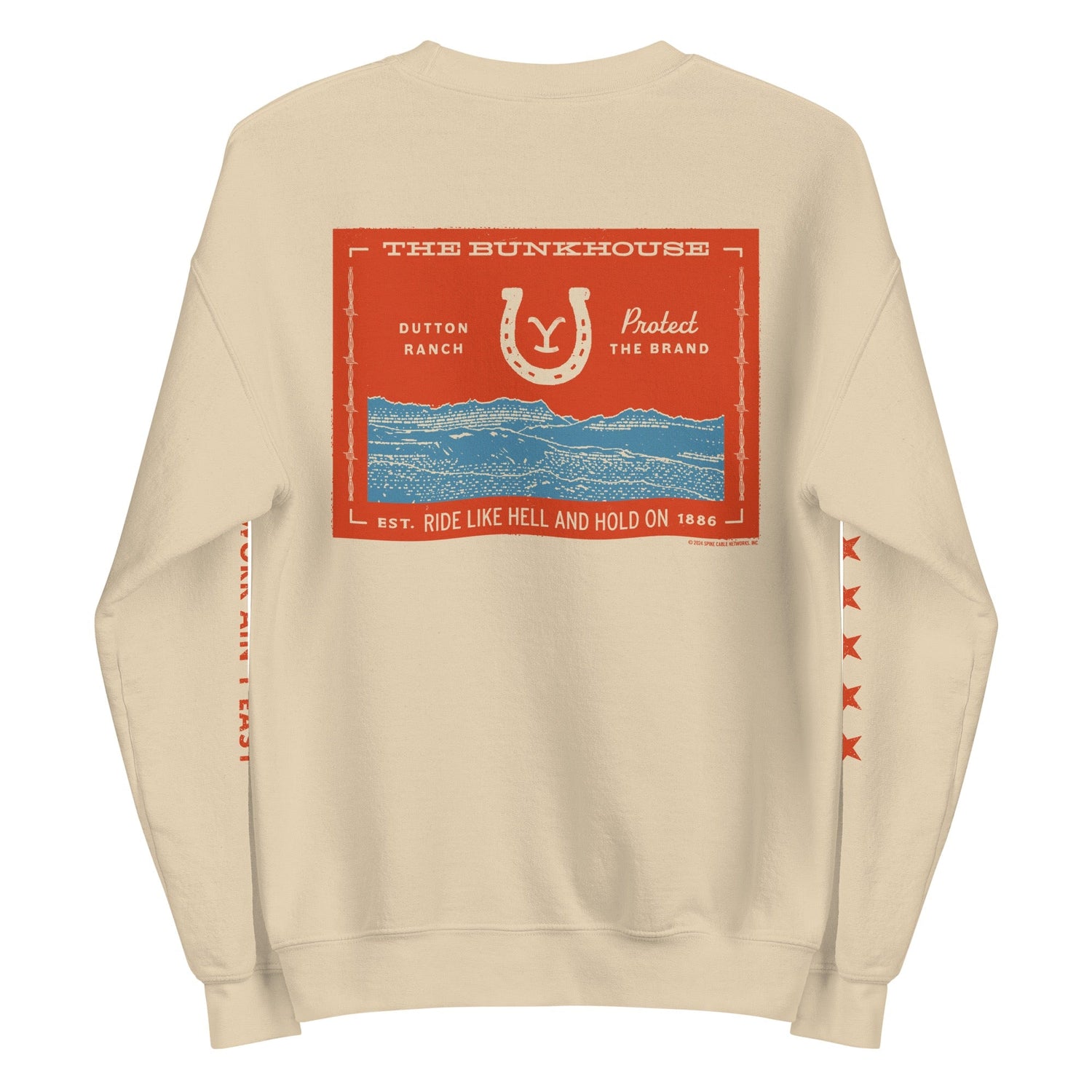 Yellowstone Bunkhouse Ocean Adult Crewneck - Paramount Shop