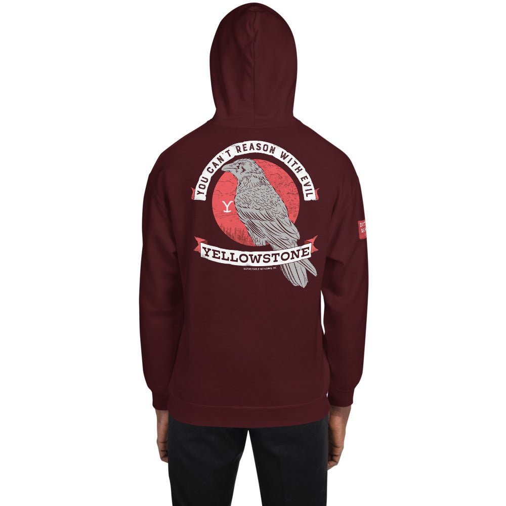 Yellowstone Can't Reason With Evil Hooded Sweatshirt - Paramount Shop