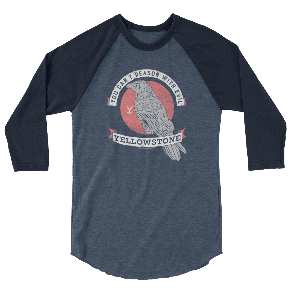 Yellowstone Can't Reason With Evil Raglan T - Shirt - Paramount Shop