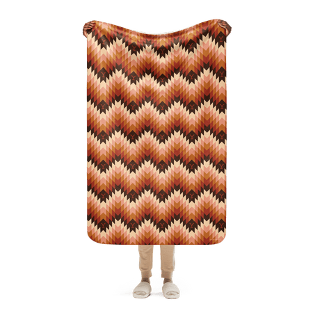 Yellowstone Chevron Pattern Sherpa Blanket - Paramount Shop