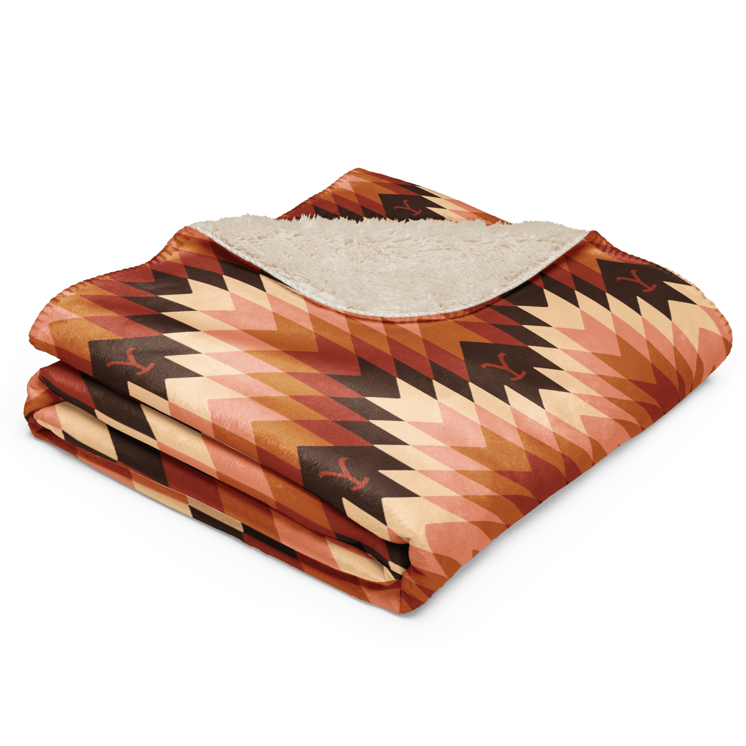 Yellowstone Chevron Pattern Sherpa Blanket - Paramount Shop