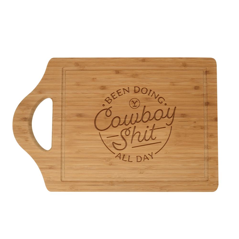 Yellowstone Cowboy Laser Engraved Cutting Board - Paramount Shop