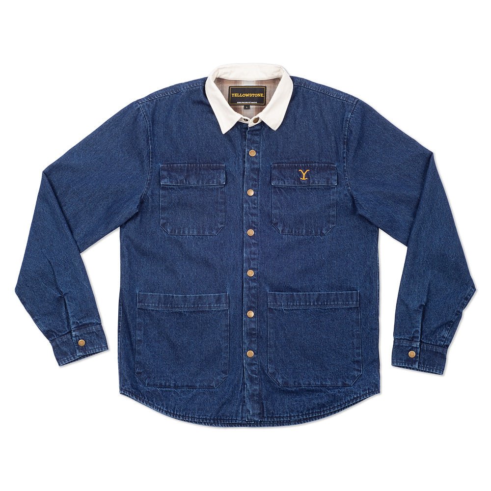 Yellowstone Denim Embroidered Barn Jacket - Paramount Shop