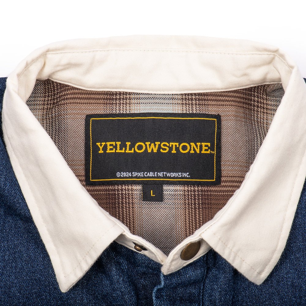 Yellowstone Denim Embroidered Barn Jacket - Paramount Shop