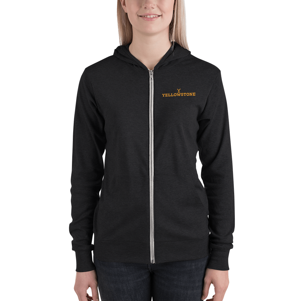 Yellowstone Don't Make Me Go Beth Dutton On You Heart Lightweight Zip - up Hooded Sweatshirt - Paramount Shop