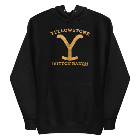 Yellowstone Dutton Ranch Distressed Logo Unisex Premium Hoodie - Paramount Shop