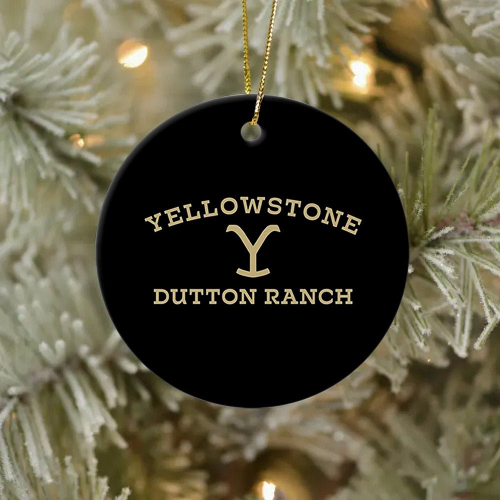 Yellowstone Dutton Ranch Logo Double - Sided Ornament - Paramount Shop