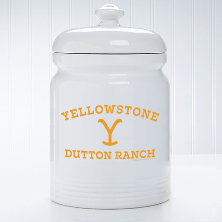 Yellowstone Dutton Ranch Logo Pet Treat Jar - Paramount Shop