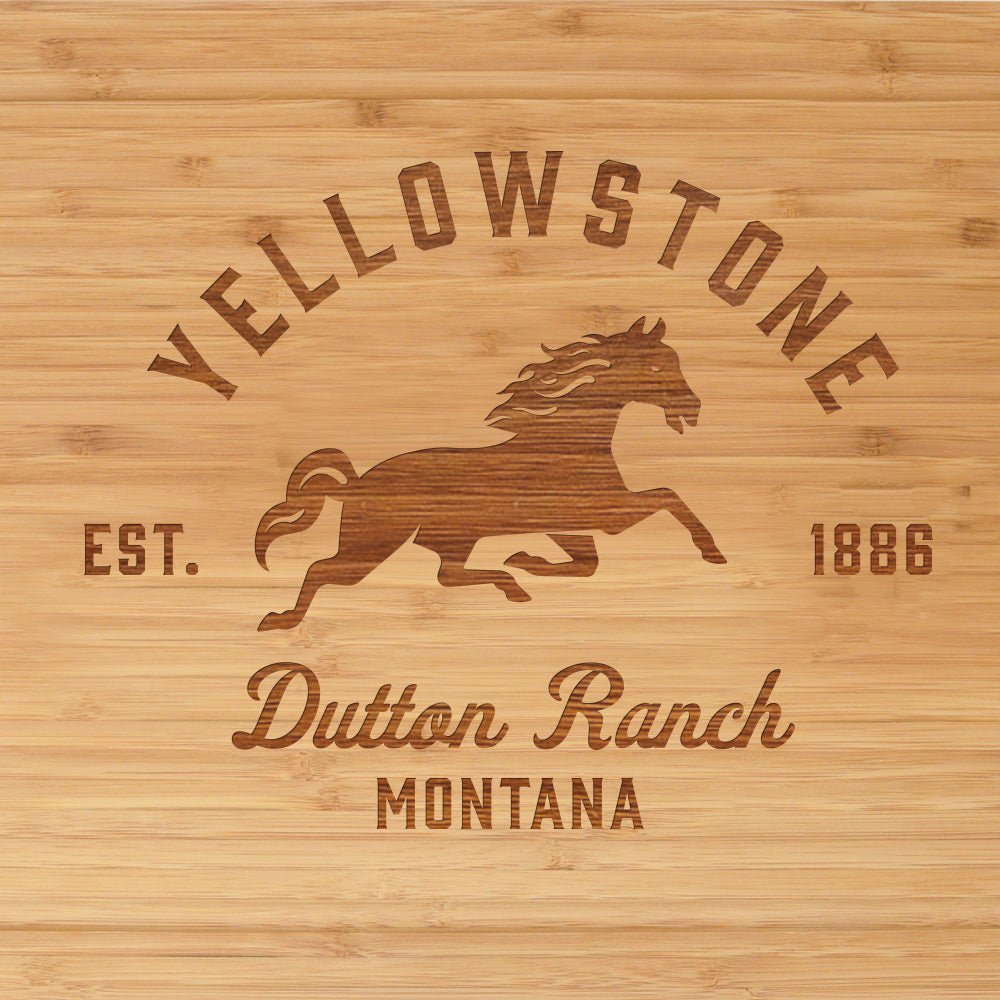 Yellowstone Dutton Ranch Montana Laser Engraved Cutting Board - Paramount Shop