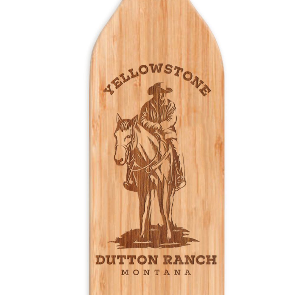 Yellowstone Dutton Ranch Montana Wine Bottle Cutting Board - Paramount Shop