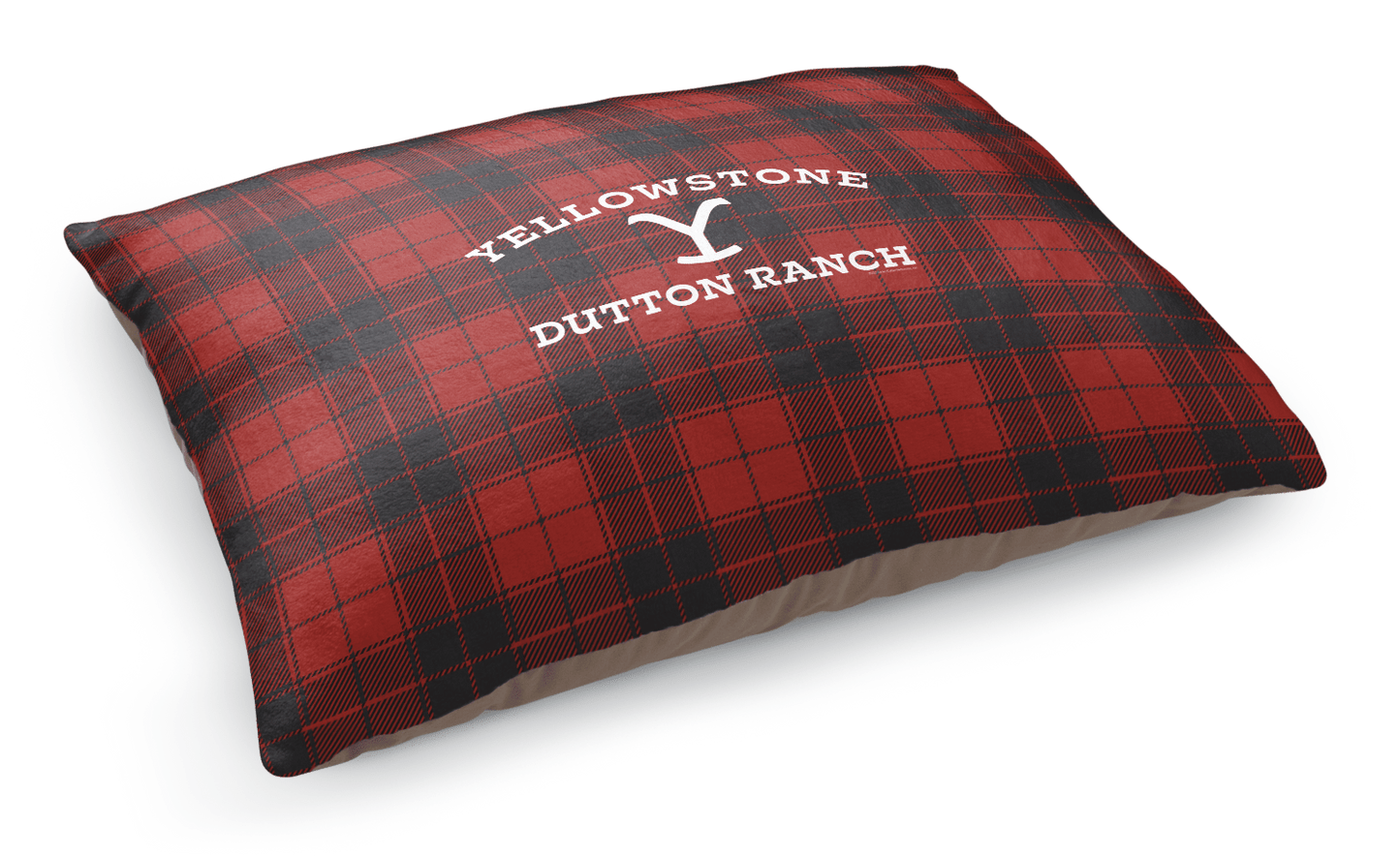 Yellowstone Dutton Ranch Plaid Pet Bed - Paramount Shop