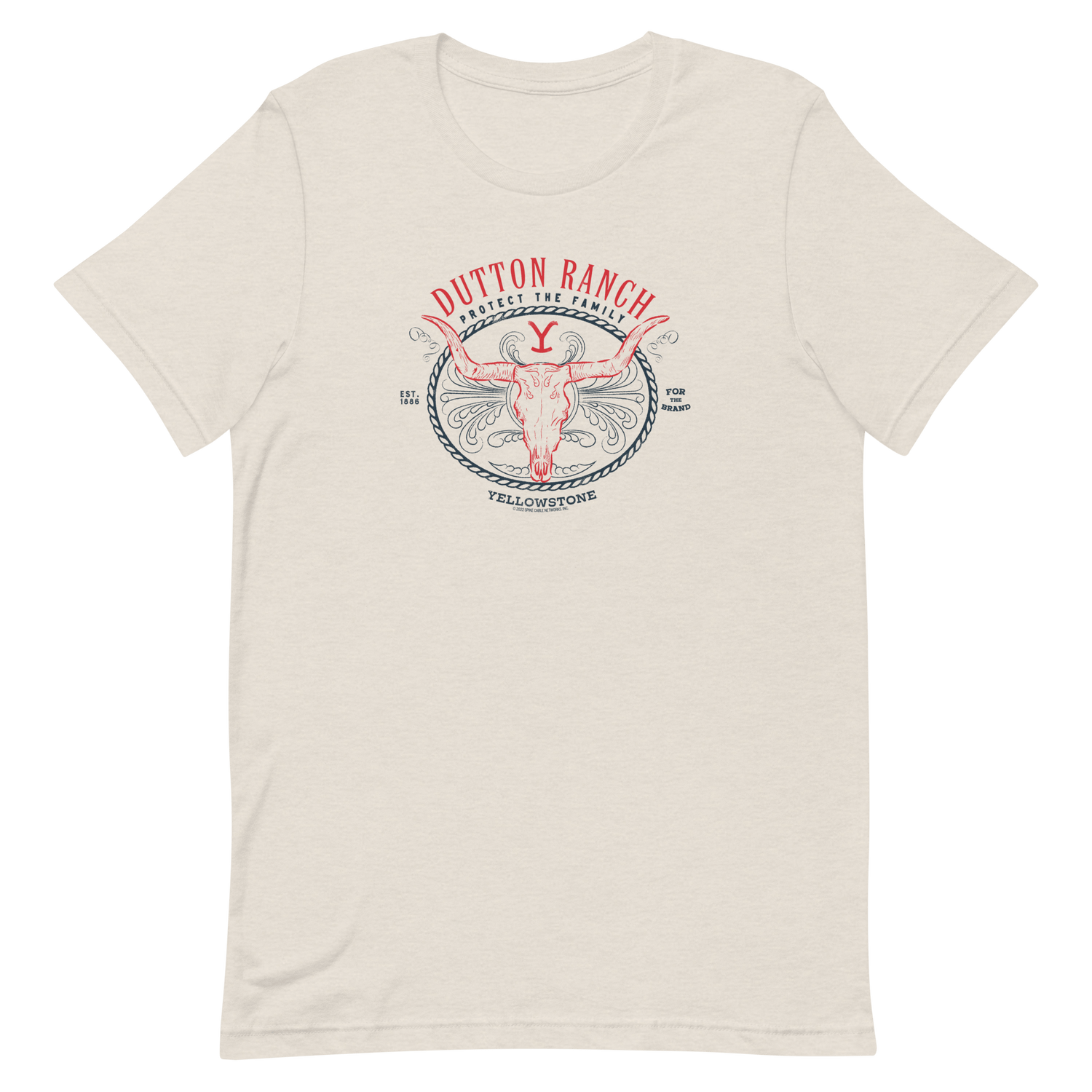 Yellowstone Dutton Ranch Protect the Family Adult T - Shirt - Paramount Shop