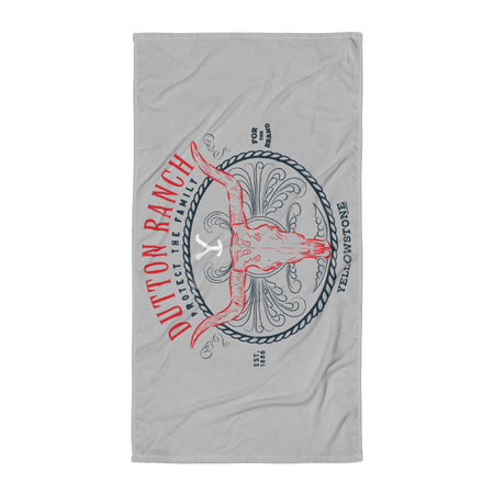 Yellowstone Dutton Ranch Protect the Family Beach Towel - Paramount Shop
