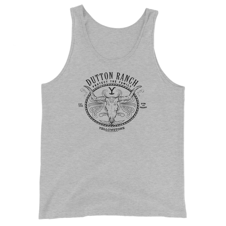Yellowstone Dutton Ranch Protect the Family Neutral Adult Tank Top - Paramount Shop