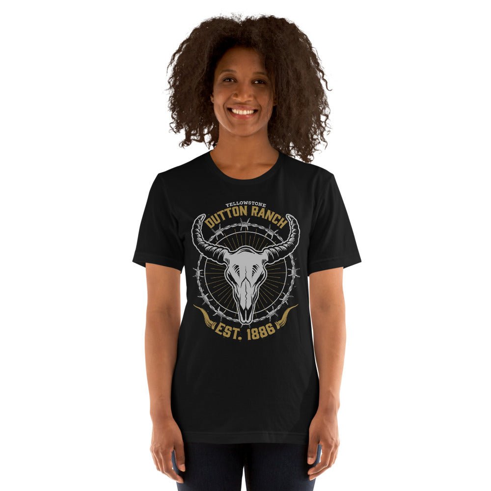 Yellowstone Dutton Ranch Skull Unisex T-Shirt - Paramount Shop