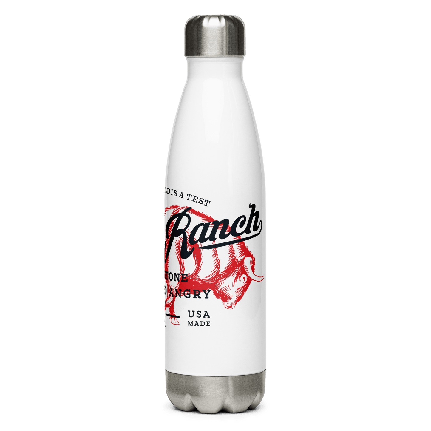 Yellowstone Dutton Ranch So Wild So Angry Stainless Steel Water Bottle - Paramount Shop