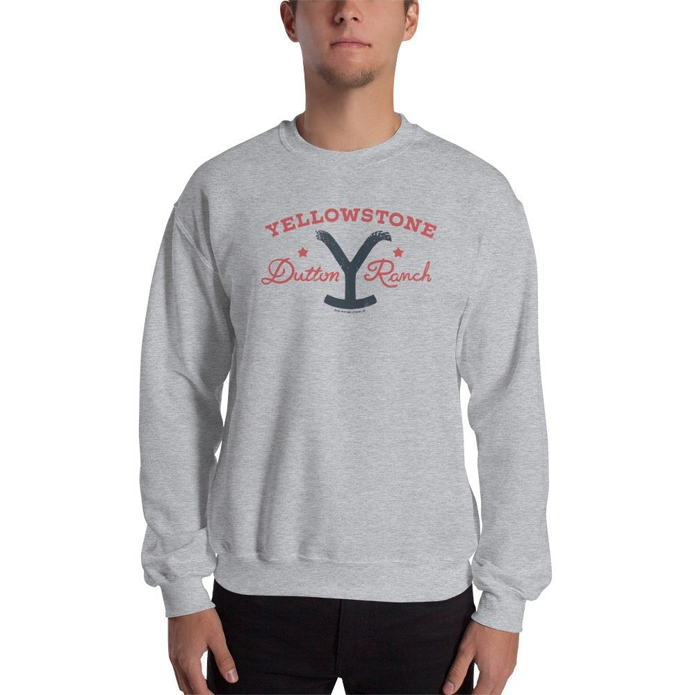 Yellowstone Dutton Ranch Star Fleece Crewneck Sweatshirt - Paramount Shop