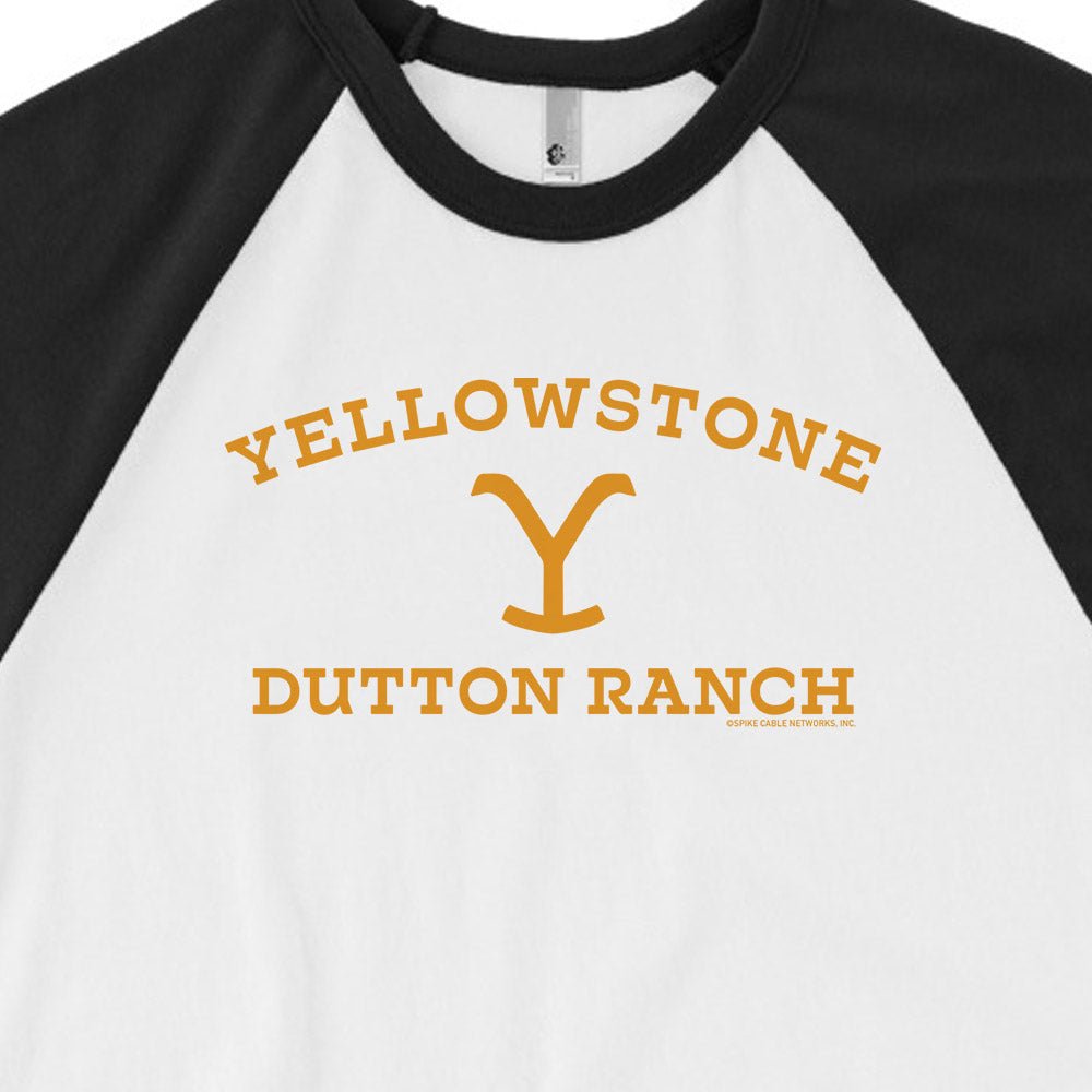 Yellowstone Dutton Ranch Unisex 3/4 Sleeve Raglan Shirt - Paramount Shop