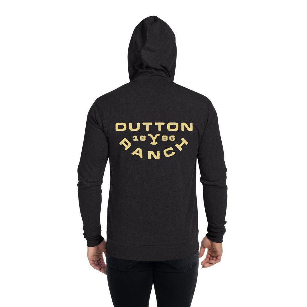 Yellowstone Dutton Ranch Unisex Lightweight Zip - Up Hoodie - Paramount Shop