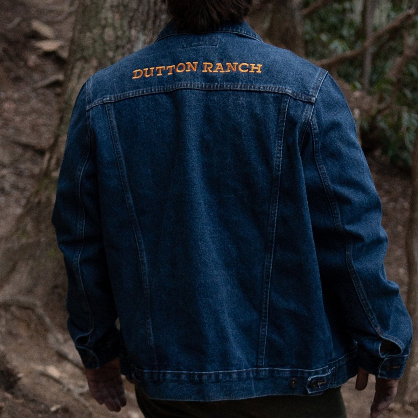 Yellowstone Dutton Ranch Y Logo Embroidered Denim Jacket - Paramount Shop