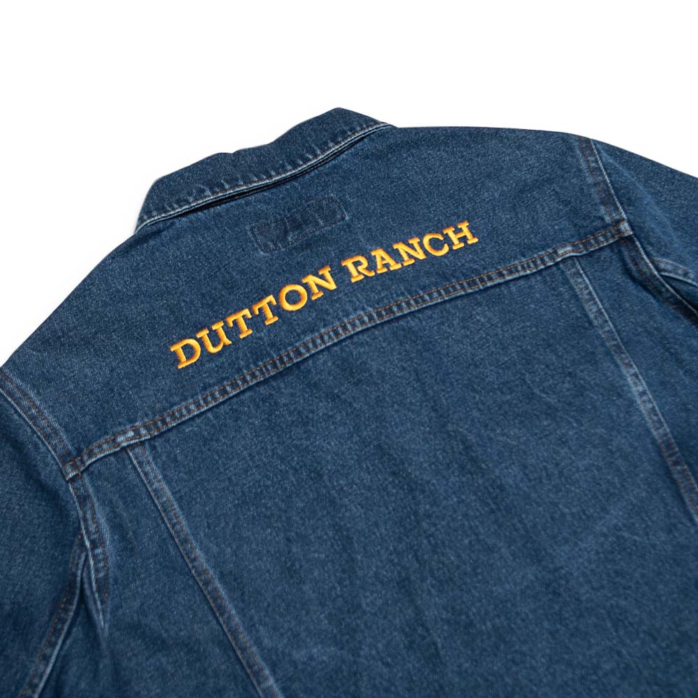 Yellowstone Dutton Ranch Y Logo Embroidered Denim Jacket - Paramount Shop