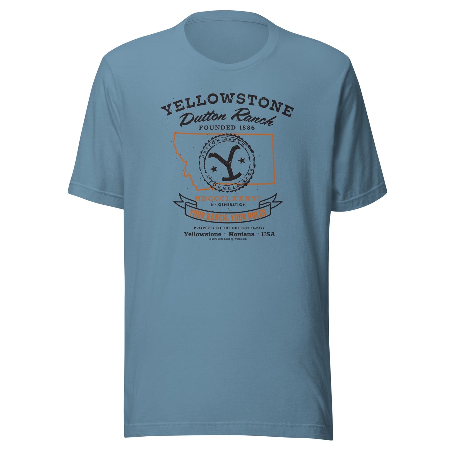 Yellowstone Dutton Ranch Your Ranch Your Rules Short Sleeve T - Shirt - Paramount Shop