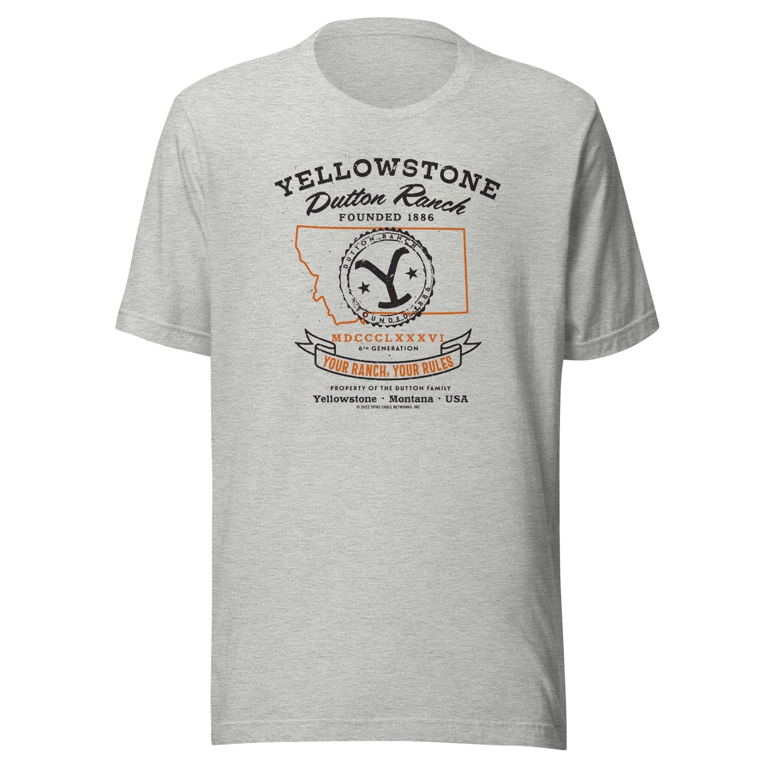 Yellowstone Dutton Ranch Your Ranch Your Rules Short Sleeve T - Shirt - Paramount Shop