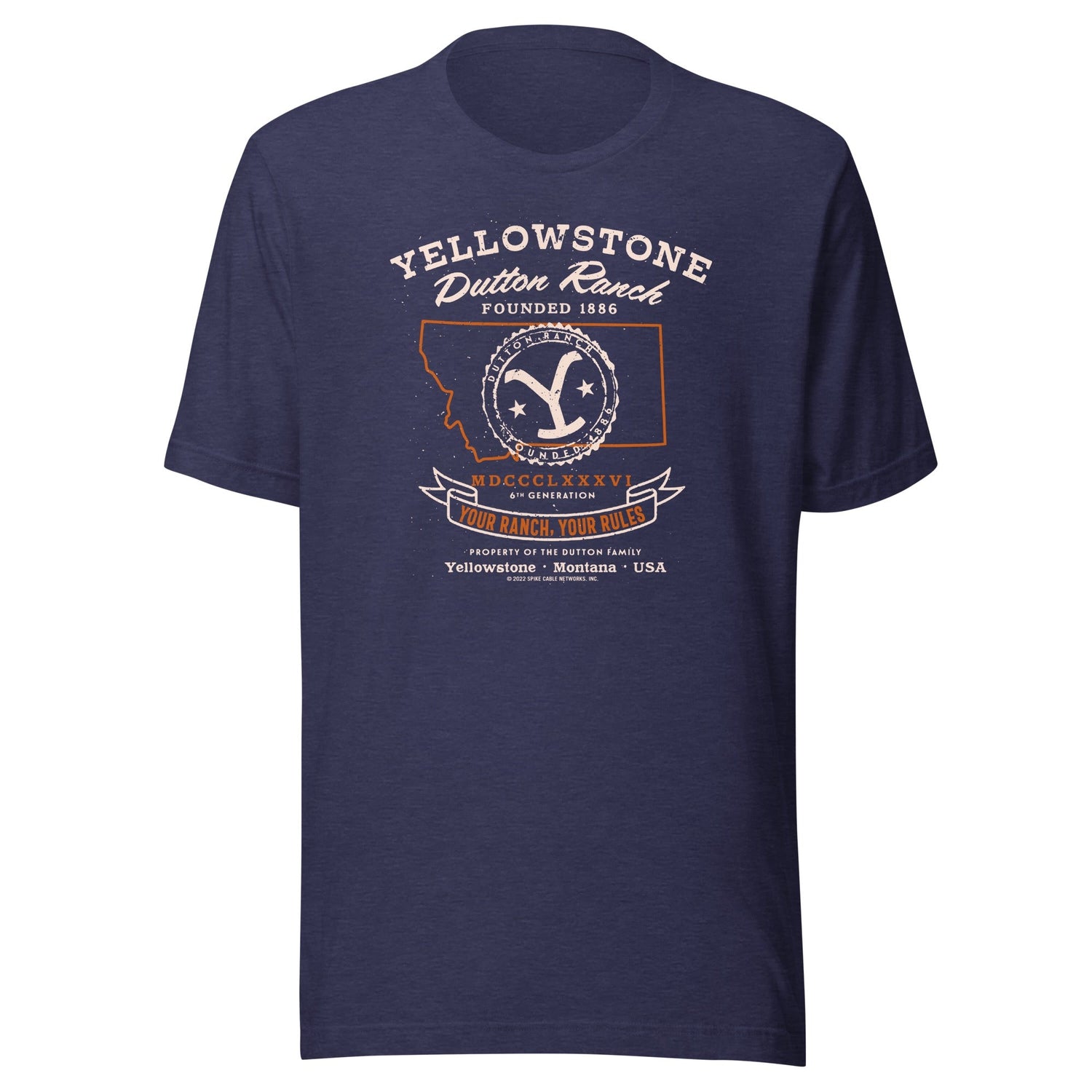 Yellowstone Dutton Ranch Your Ranch Your Rules Short Sleeve T - Shirt - Paramount Shop