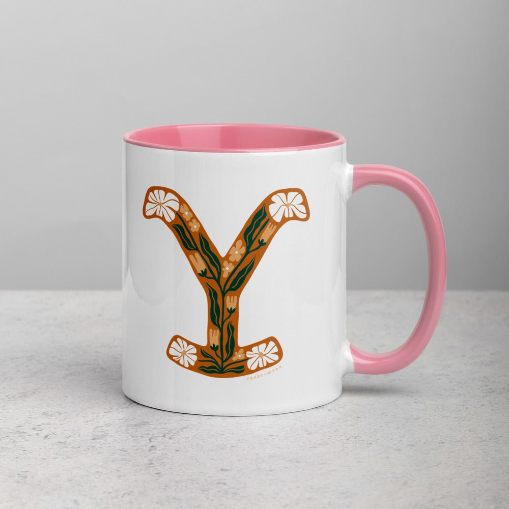 Yellowstone Floral Y Two Tone Mug - Paramount Shop