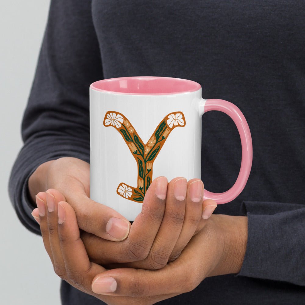 Yellowstone Floral Y Two Tone Mug - Paramount Shop