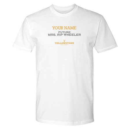 Yellowstone Future Mrs. Rip Wheeler Personalized Adult Short Sleeve T - Shirt - Paramount Shop