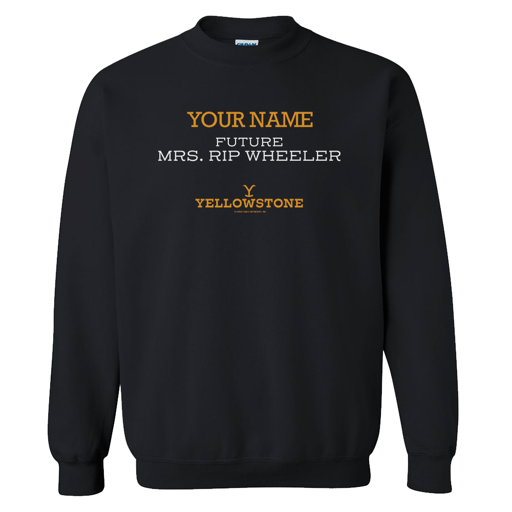 Yellowstone Future Mrs. Rip Wheeler Personalized Fleece Crewneck Sweatshirt - Paramount Shop