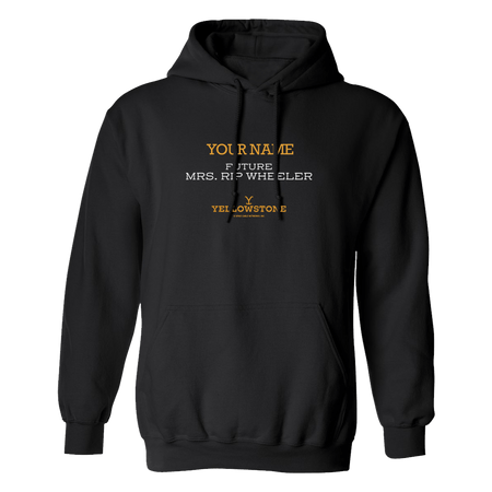 Yellowstone Future Mrs. Rip Wheeler Personalized Fleece Hooded Sweatshirt - Paramount Shop