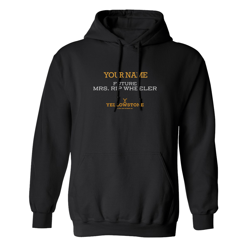 Yellowstone Future Mrs. Rip Wheeler Personalized Fleece Hooded Sweatshirt - Paramount Shop