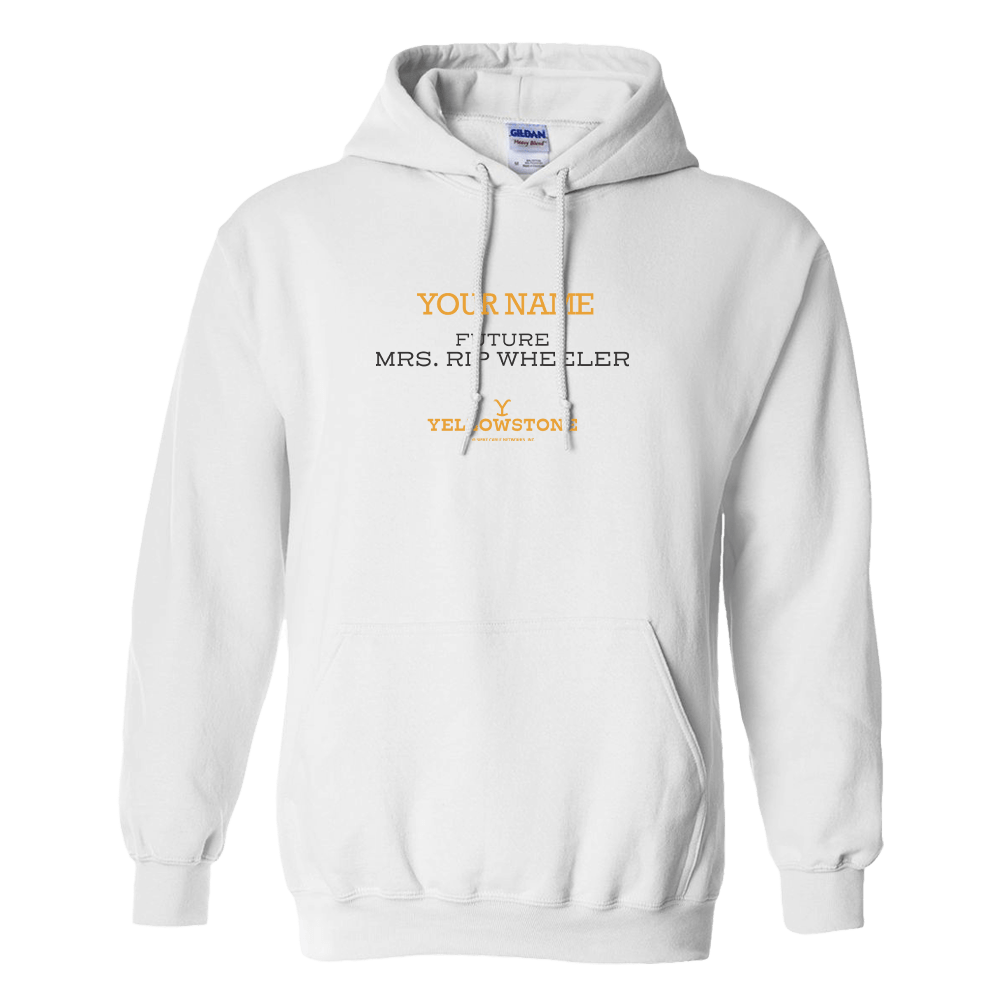 Yellowstone Future Mrs. Rip Wheeler Personalized Fleece Hooded Sweatshirt - Paramount Shop