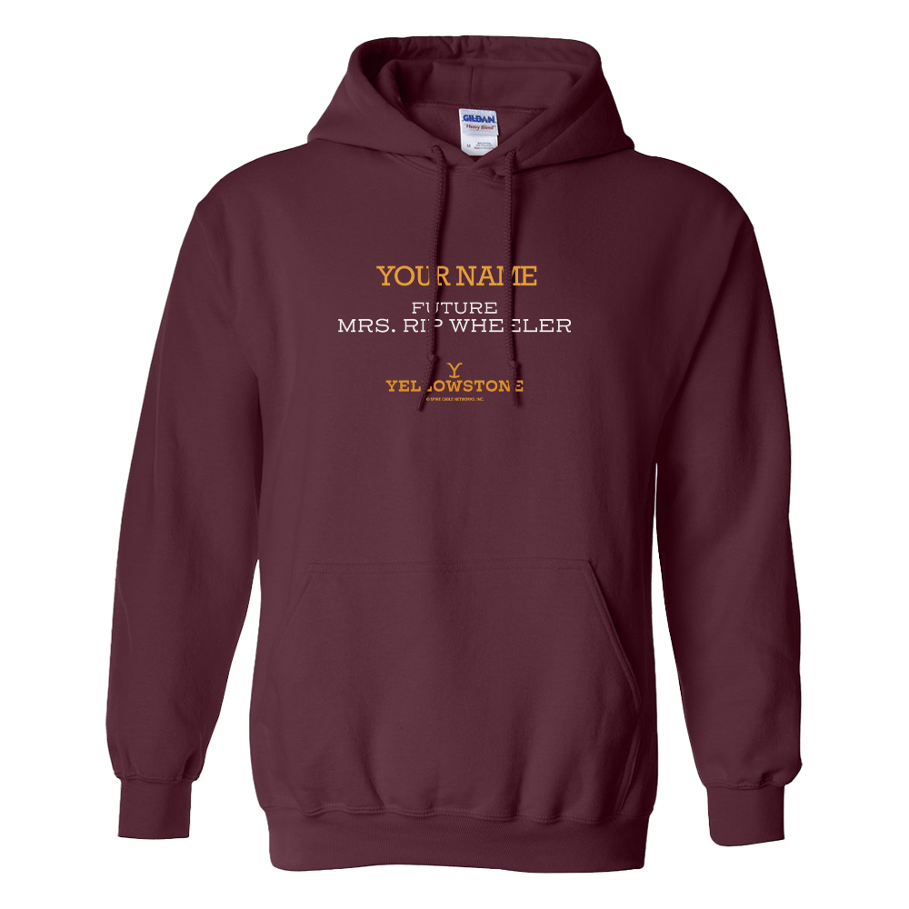 Yellowstone Future Mrs. Rip Wheeler Personalized Fleece Hooded Sweatshirt - Paramount Shop